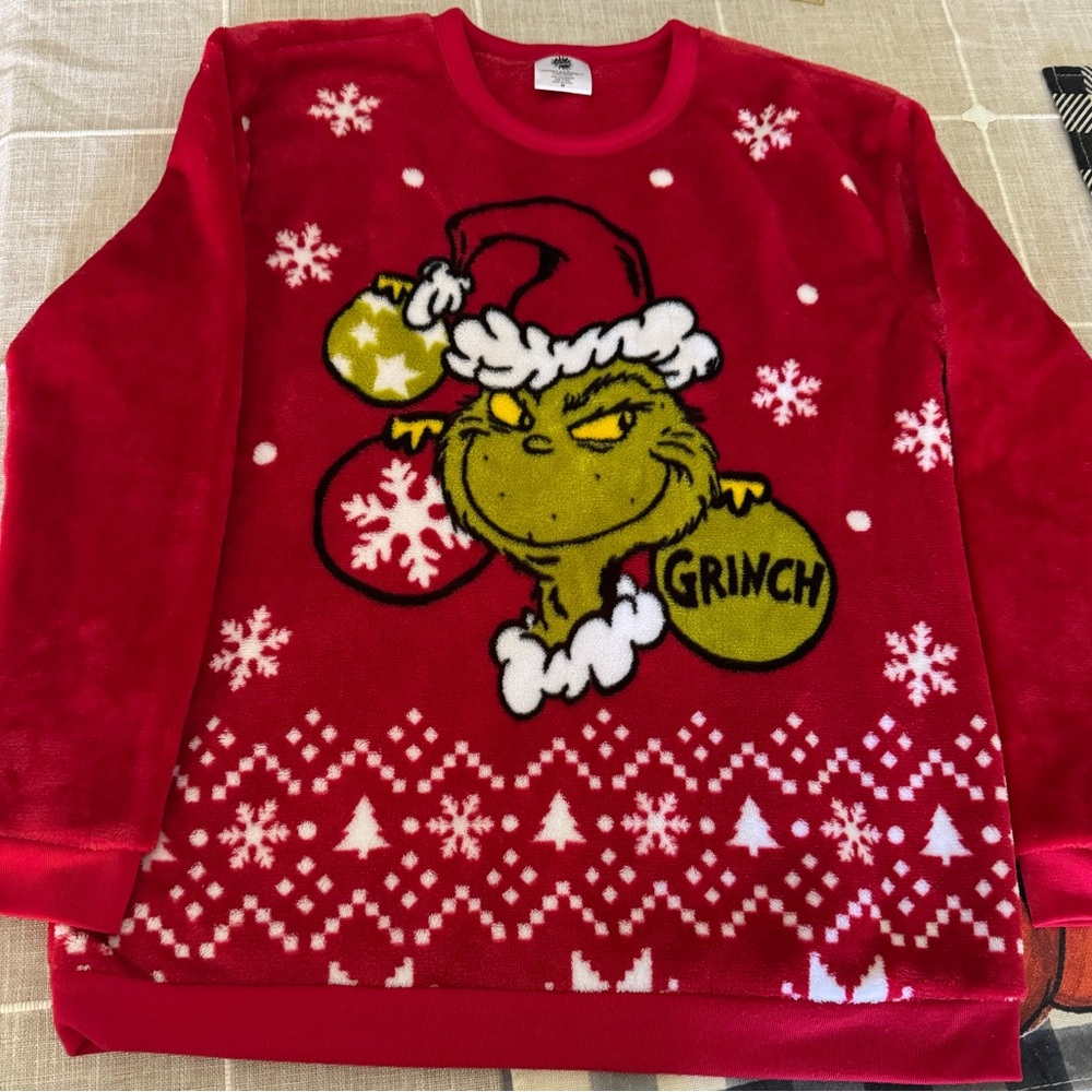 Grinch Christmas pullover sweater M